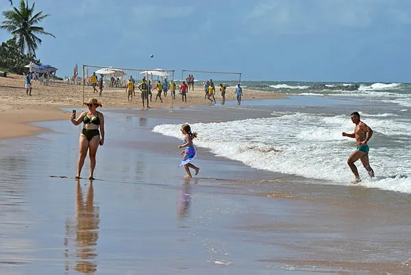 Praia de Piatã em Salvador (ilustração)