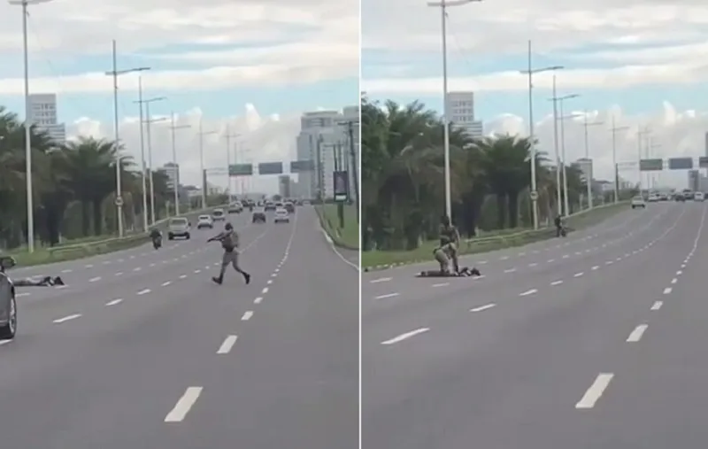 Ação aconteceu na tarde de quinta-feira, na Avenida Paralela