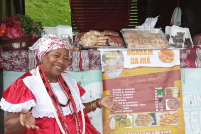 Iracema Aragão em seu tabuleiro no Barradão