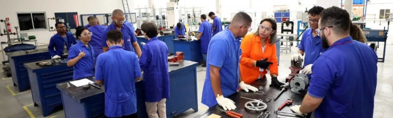Laboratório de Manutenção Mecânica do SENAI Camaçari