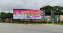 Imagem ilustrativa da imagem Outdoors do Hospital Costa das Baleias são vandalizados no interior