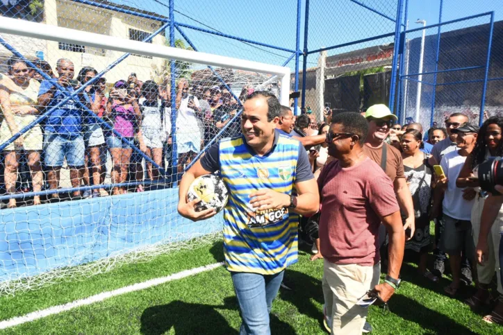 Bruno Reis participou da inauguração da Arena Novo Horizonte