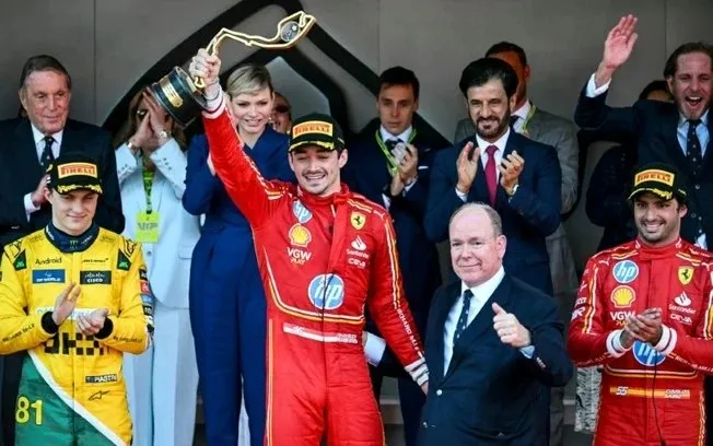 Leclerc estava emocionado por vencer em casa o Gp de Mônaco de Fórmula 1