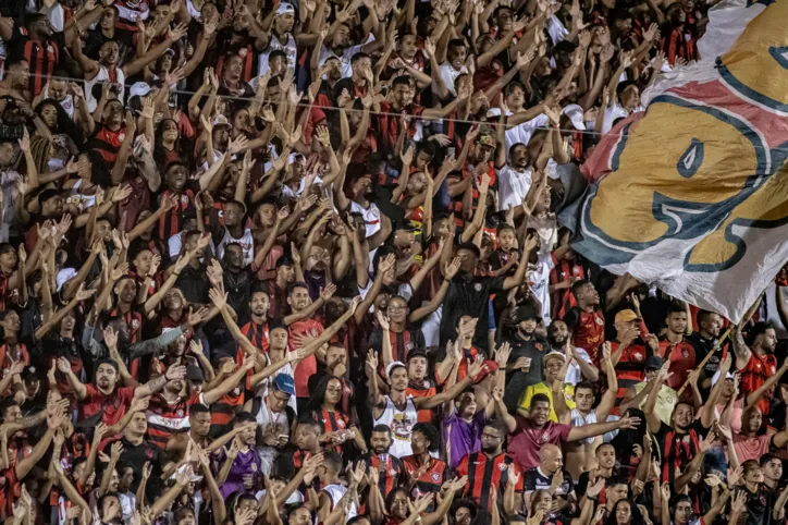 Torcida do Vitória  durante a partida contra o Botfogo no Barradão