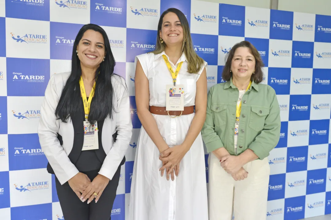 Andréa Silveira, gerente do A TARDE Educação; Berta Cunha, coord. de projetos educacionais; e Márcia Firmino, coordenadora do programa