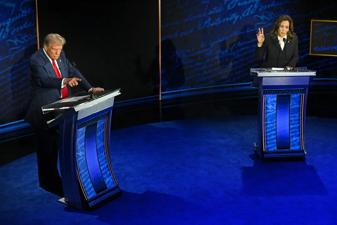 Kamala e Trump se encaram em primeiro debate