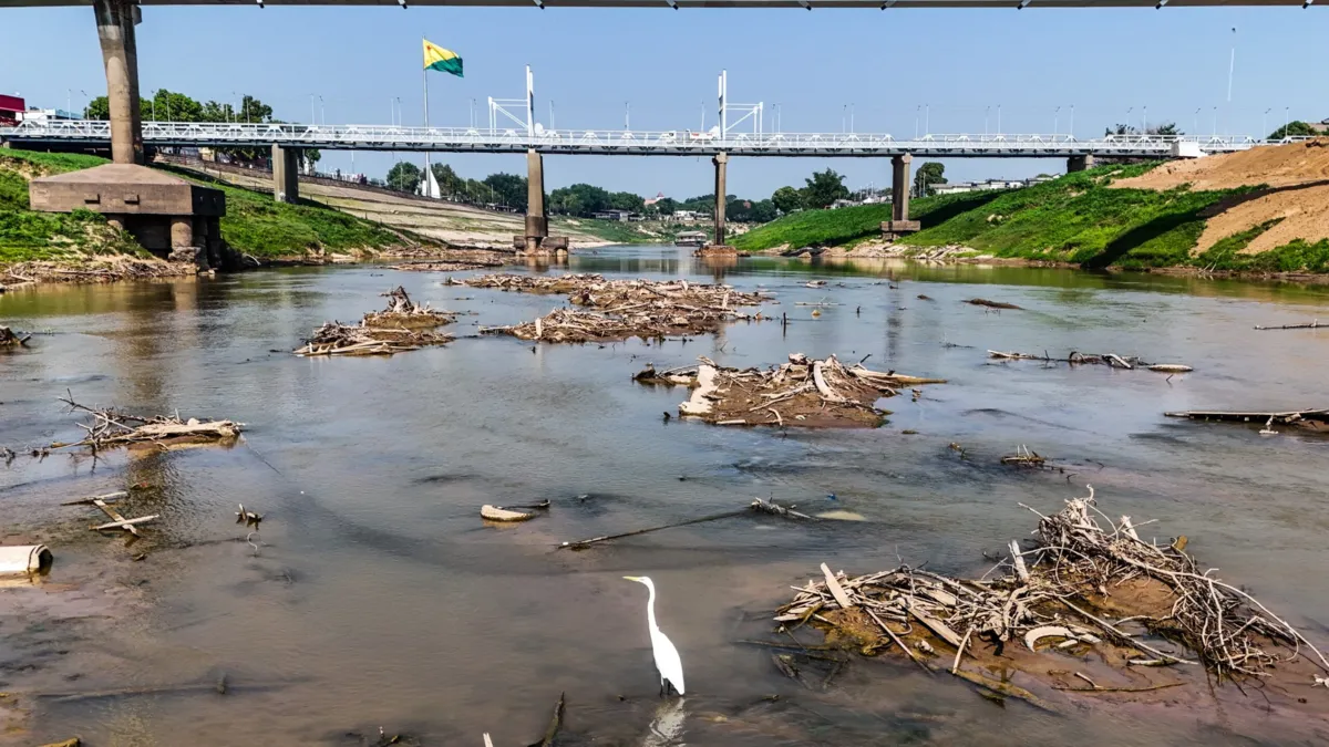 Relatórios técnicos apontam uma redução substancial nos níveis dos rios acreanos