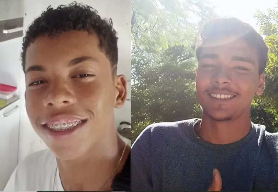 Daniel de Jesus Santos, de 17 anos (à esquerda), e Iury Pacheco dos Santos, de 16 (à direita) estão desaparecidos