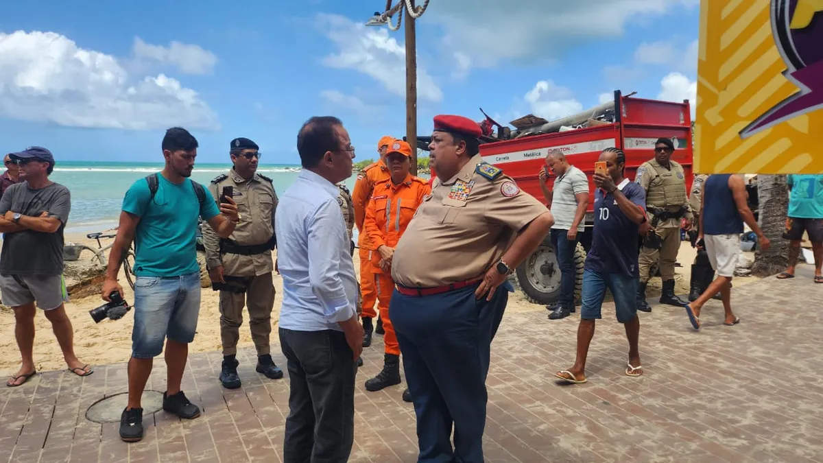 O comandante-geral do Corpo de Bombeiros se reuniu com o prefeito de Cairu