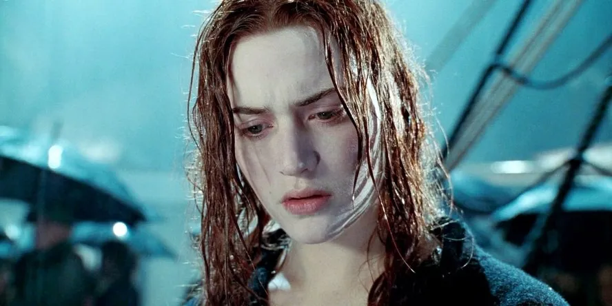 Kate Winslet como 'Rose', em Titanic