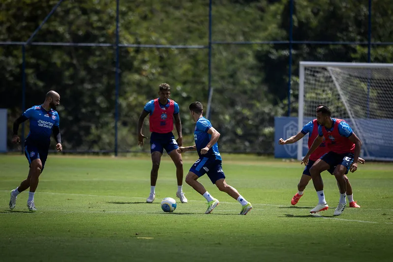 Bahia fez último treino antes de enfrentar o Fluminense