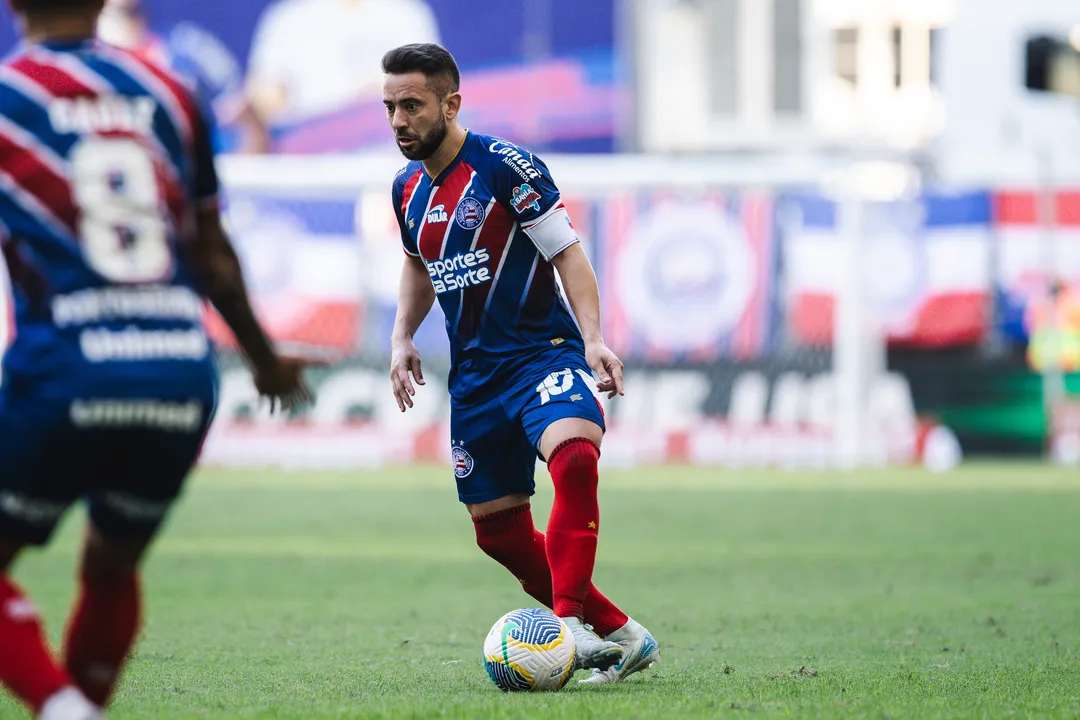 Everton Ribeiro pode desfalcar o Bahia contra o Fortaleza