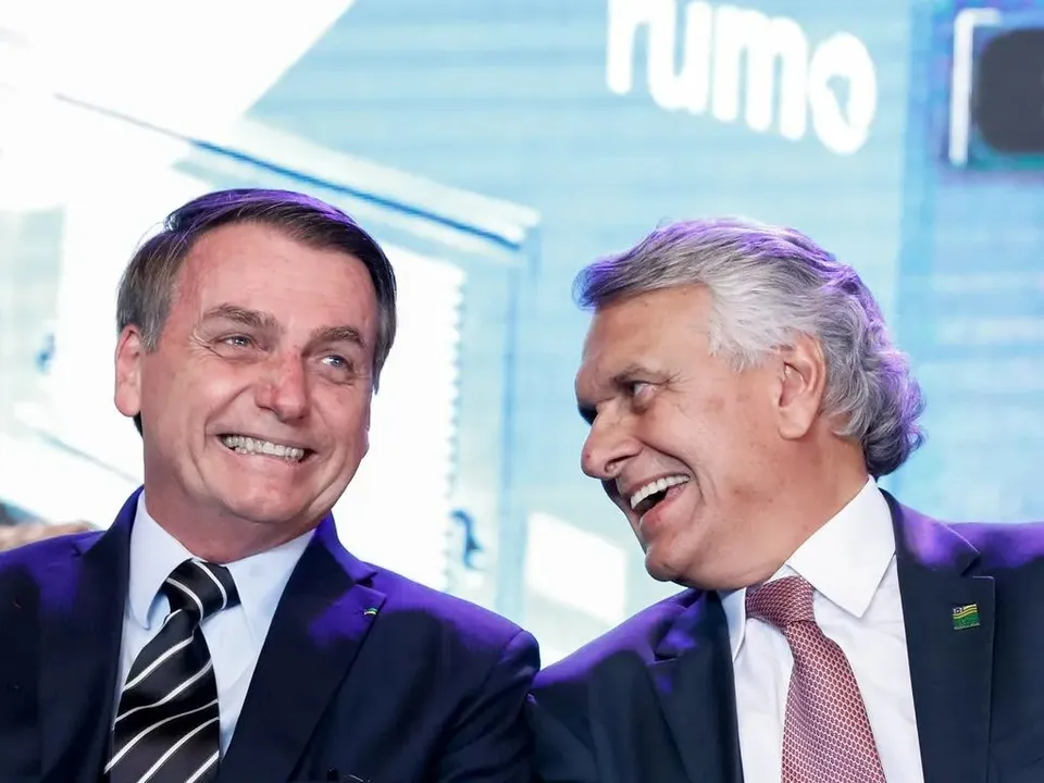 Bolsonaro e Ronaldo Caiado  juntos