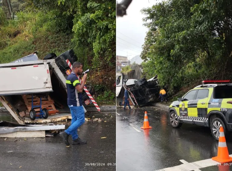 Caminhou tombou na manhã desta sexta.