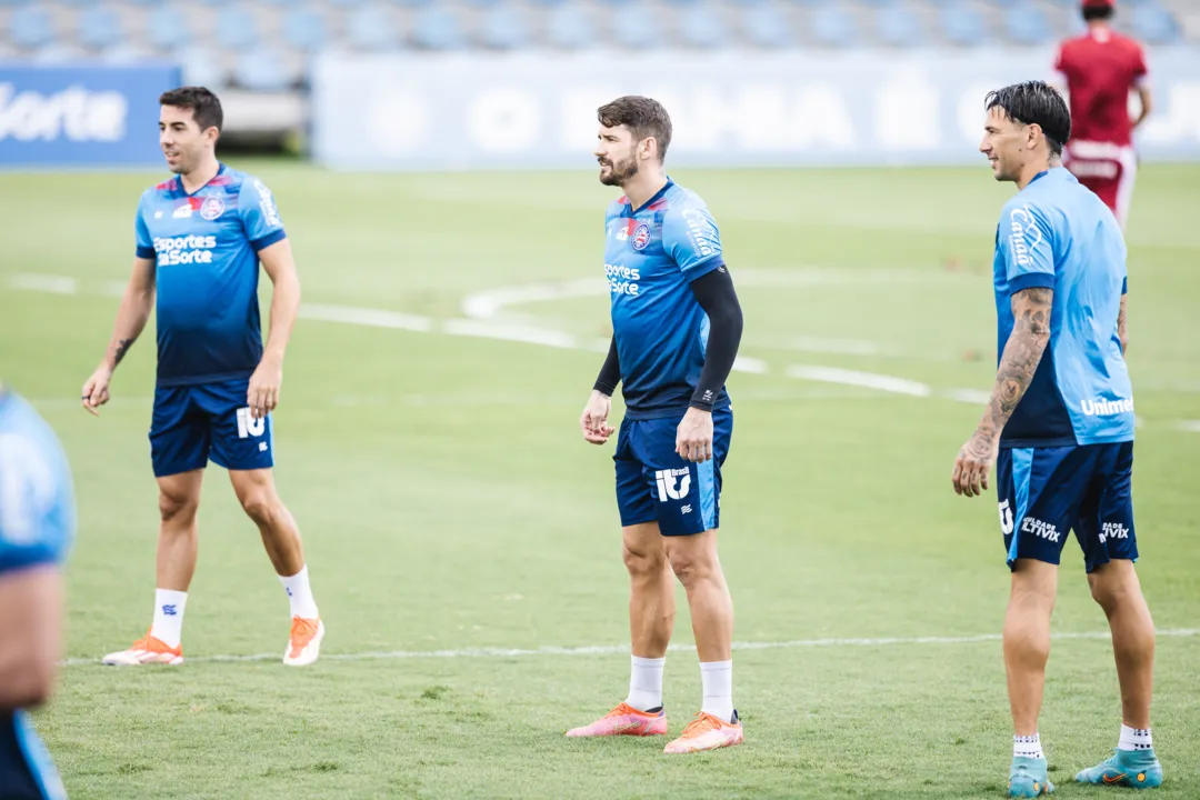 Jogadores do Bahia do treino