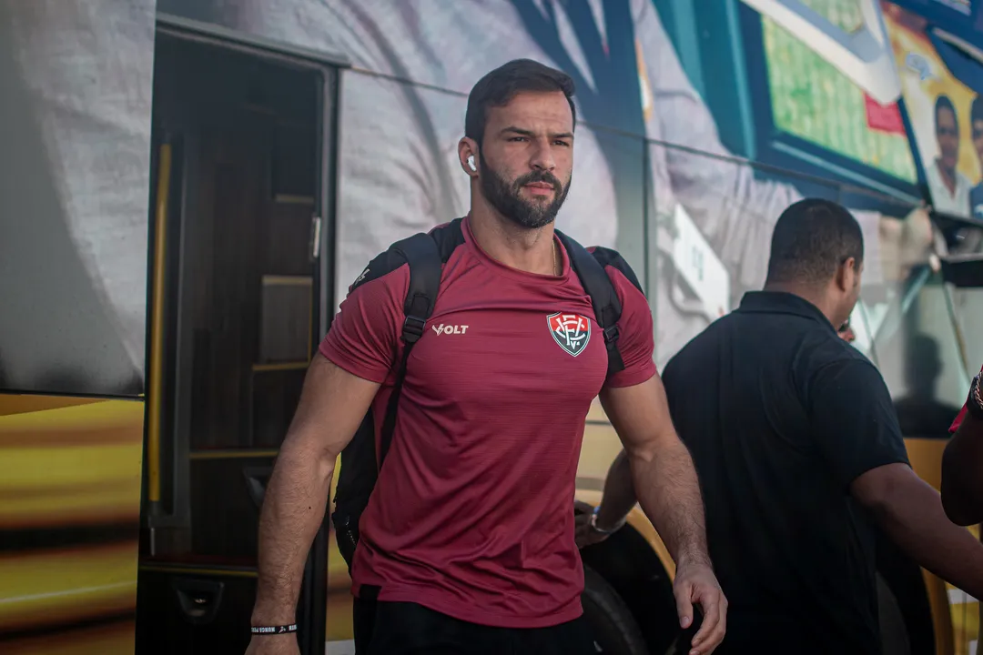 Muriel antes da semifinal do Campeonato Baiano contra o Barcelona, em Ilhéus