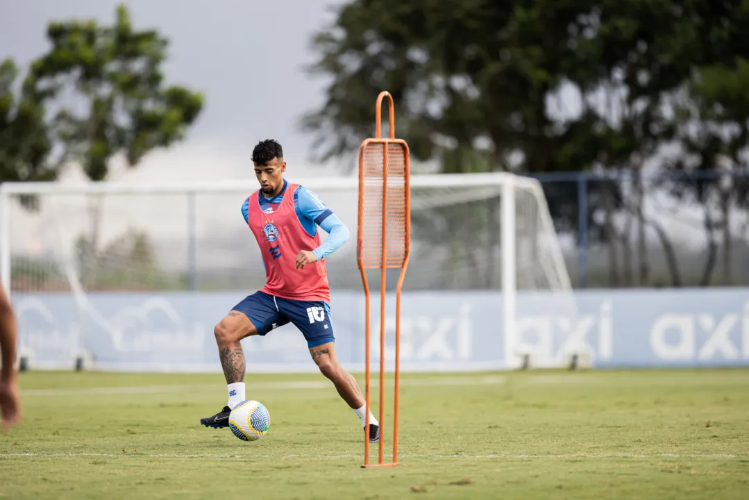 Lucho Rodriguez em treino do Bahia nesta sexta-feira, 27