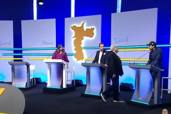 Datena e Marçal protagonizaram cena contrangedora em debate.