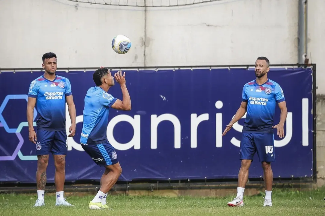 Treino do Bahia em Caxias do Sul