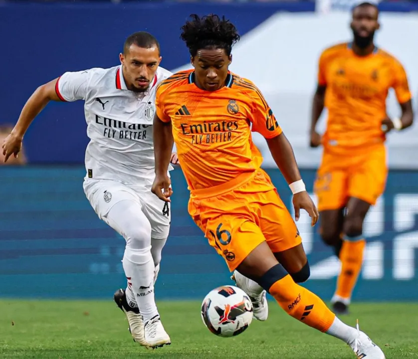 Endrick em sua estreia pelo Real Madrid