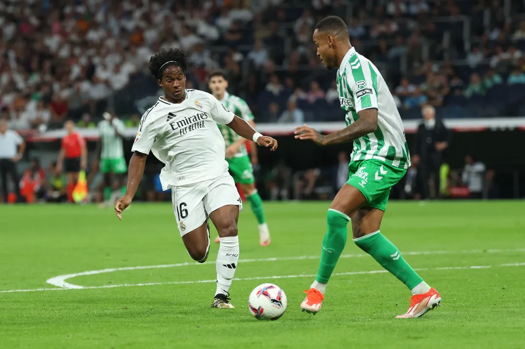 Endrick durante partida com o Real Madrid