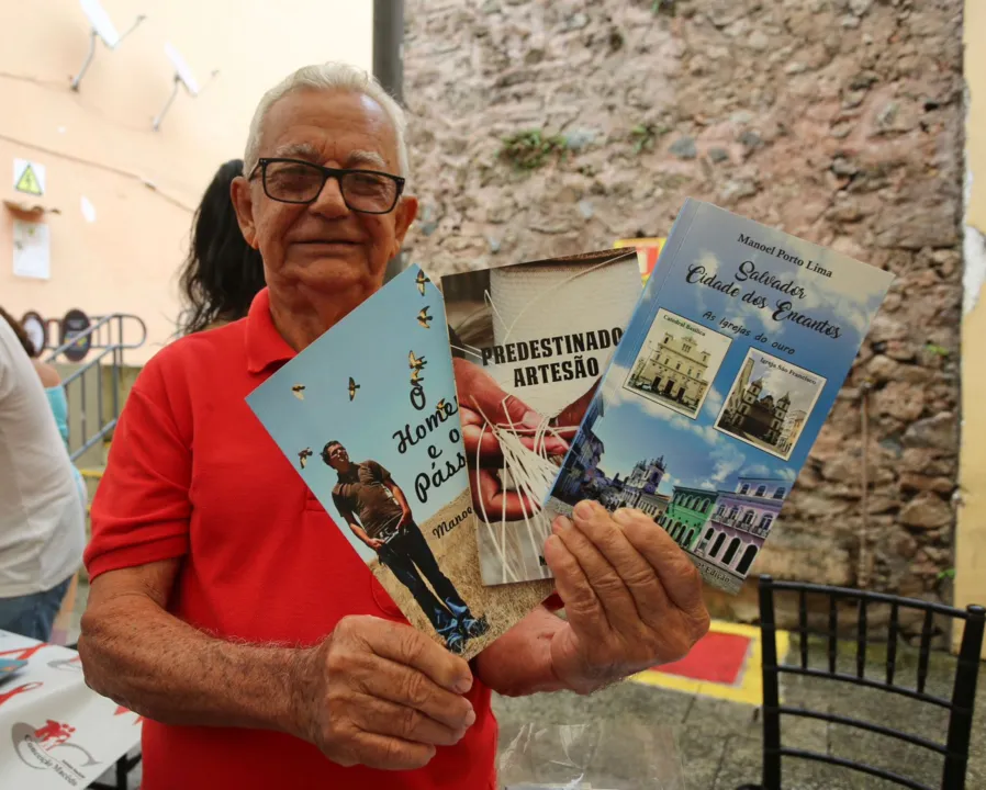 O escritor Manoel Porto Lima, de 85 anos