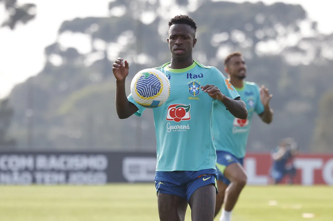 Vinicius Júnior, atacante da Seleção Brasileira e do Real Madrid
Foto: RAFAEL RIBEIRO/CBF




Data: 04/09/24