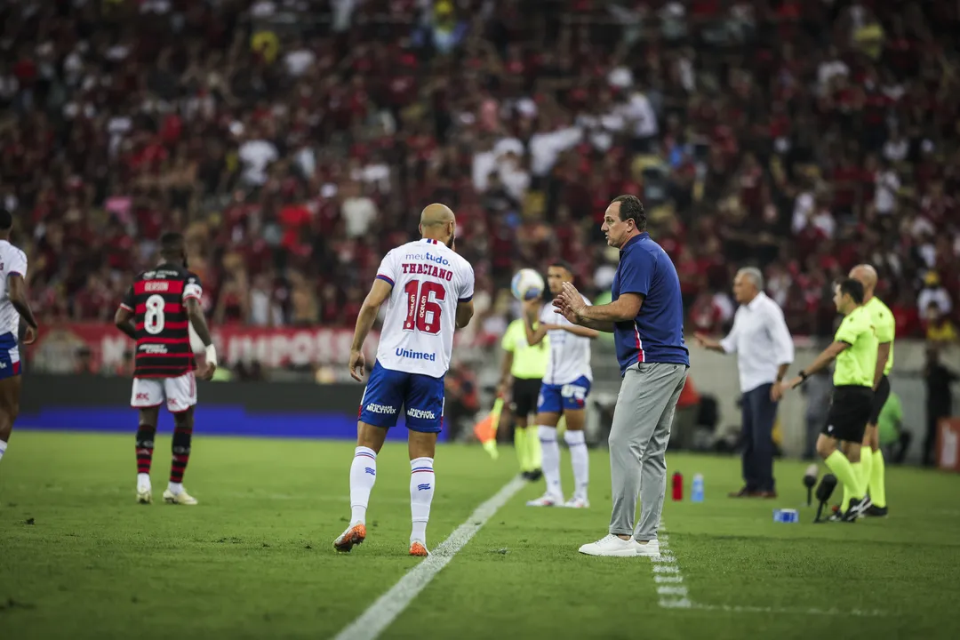 Rogério Ceni durante a partida contra o Flamengo no Maracanã