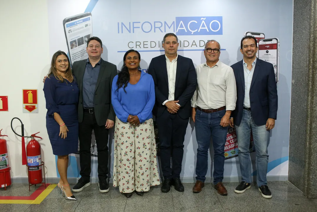 O diretor comercial da TIM Nordeste, Bruno Talento, fez uma visita institucional nesta quarta-feira, 11, ao Grupo A TARDE