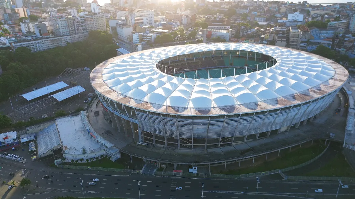 Arena Fonte Nova, em Salvador: obra da OEC