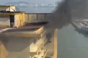 Hotel Veleiro atingido por um incêndio