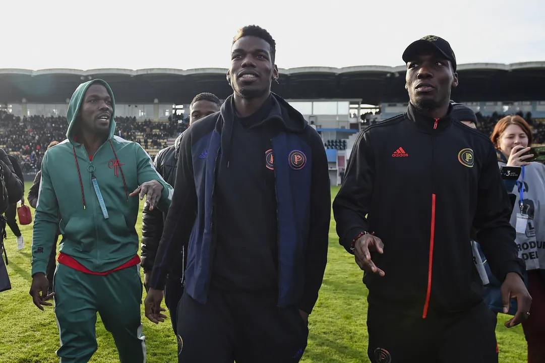 Paul Pogba com o irmão Mathias