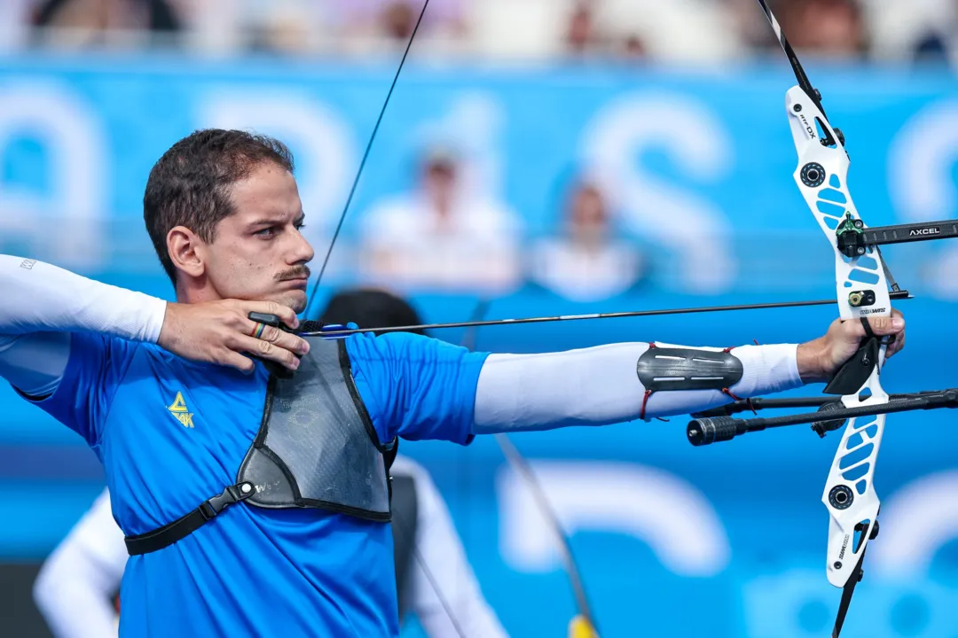 Imagem ilustrativa da imagem Líder do ranking, Marcus D'Almeida cai nas oitavas do tiro com arco