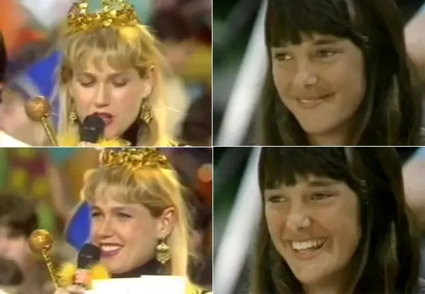 Xuxa e Ticiane nos anos 80