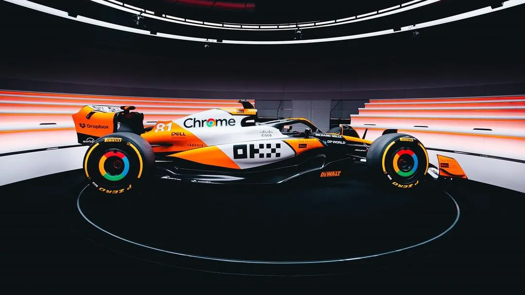 Nova pintura do carro da Mclaren