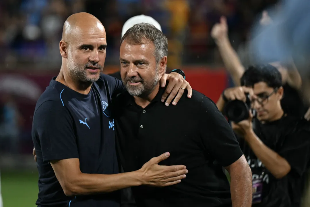 Hansi Flick (dir.) levou a melhor sobre Pep em Orlando