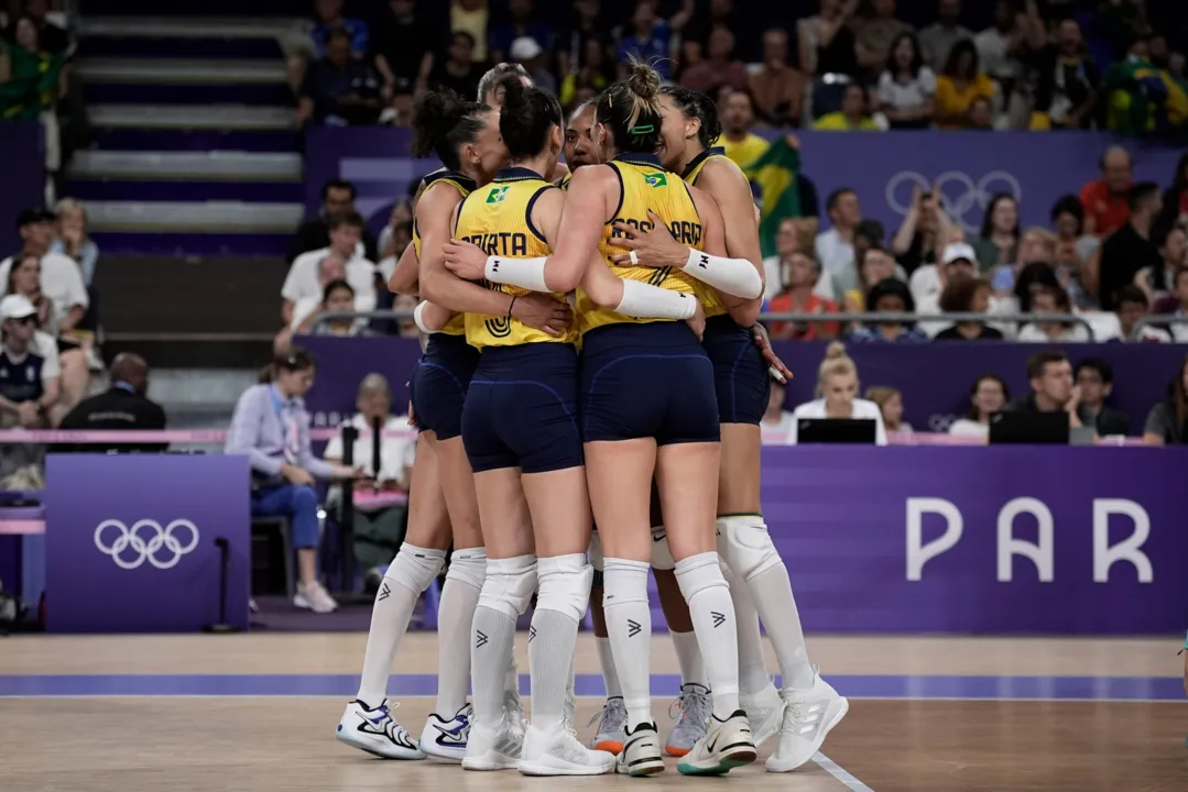 Jogadoras do Brasil reunida