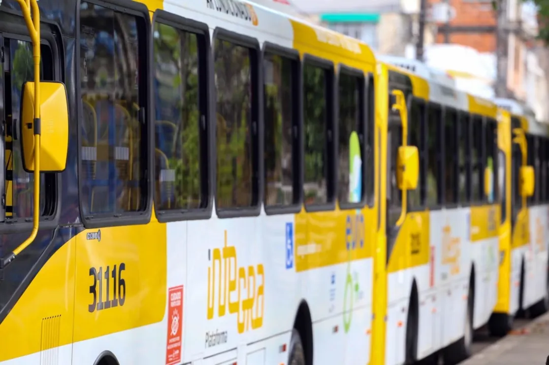 Operação de transporte coletivo foi retomada na Rua Almirante Tamandaré,