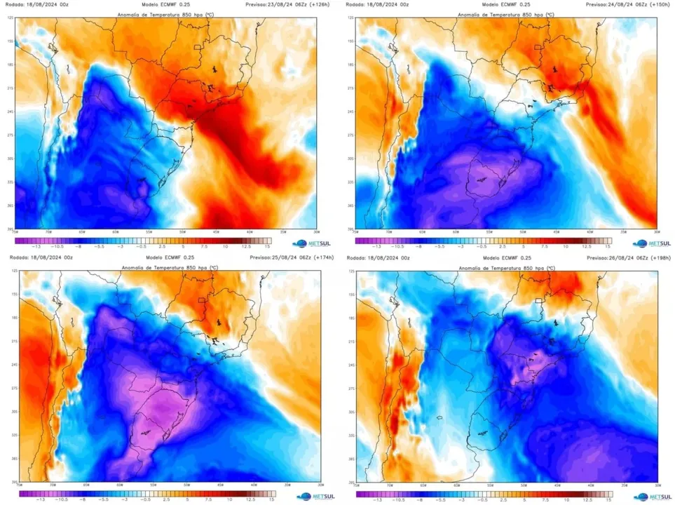 Chegada da massa de ar frio