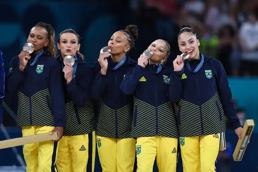 Bronze da equipe feminina na ginástica artística é a quarta medalha do Brasil nos Jogos de Paris