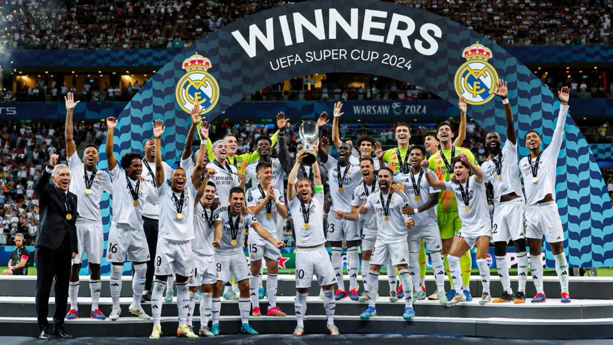 Imagem ilustrativa da imagem Real Madrid bate a Atalanta e conquista a Supercopa da UEFA