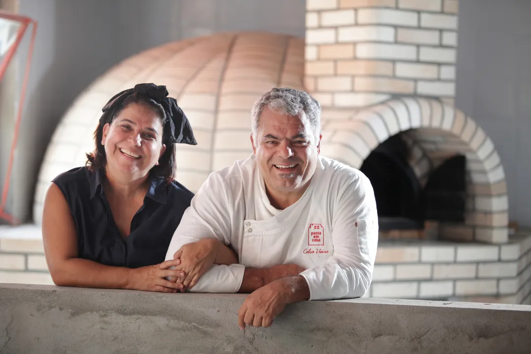 Valeska Chálabi e Celso Vieira, sócios do grupo Pasta em Casa