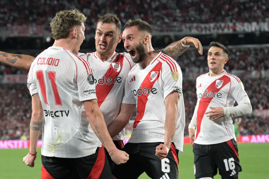 River Plate comemora classificação na Libertadores