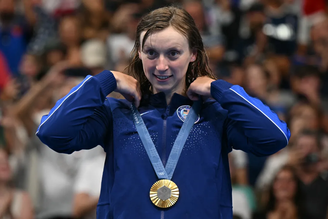 Ledecky é dona dos 20 melhores tempos da história da natação nos 1500m