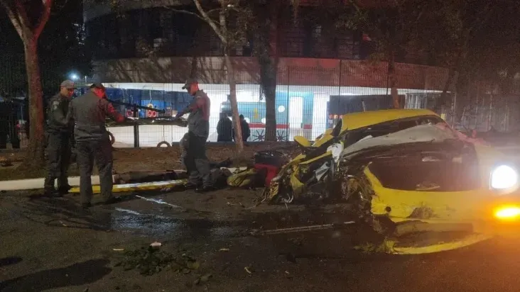 acidente aconteceu na Avenida Interlagos