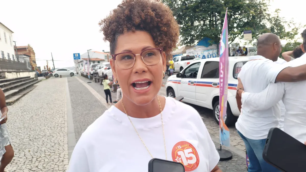 Fabya estive na manhã desta sexta na Igreja do Bonfim para oficializar o encerramento dos eventos das eleições para o primeiro turno