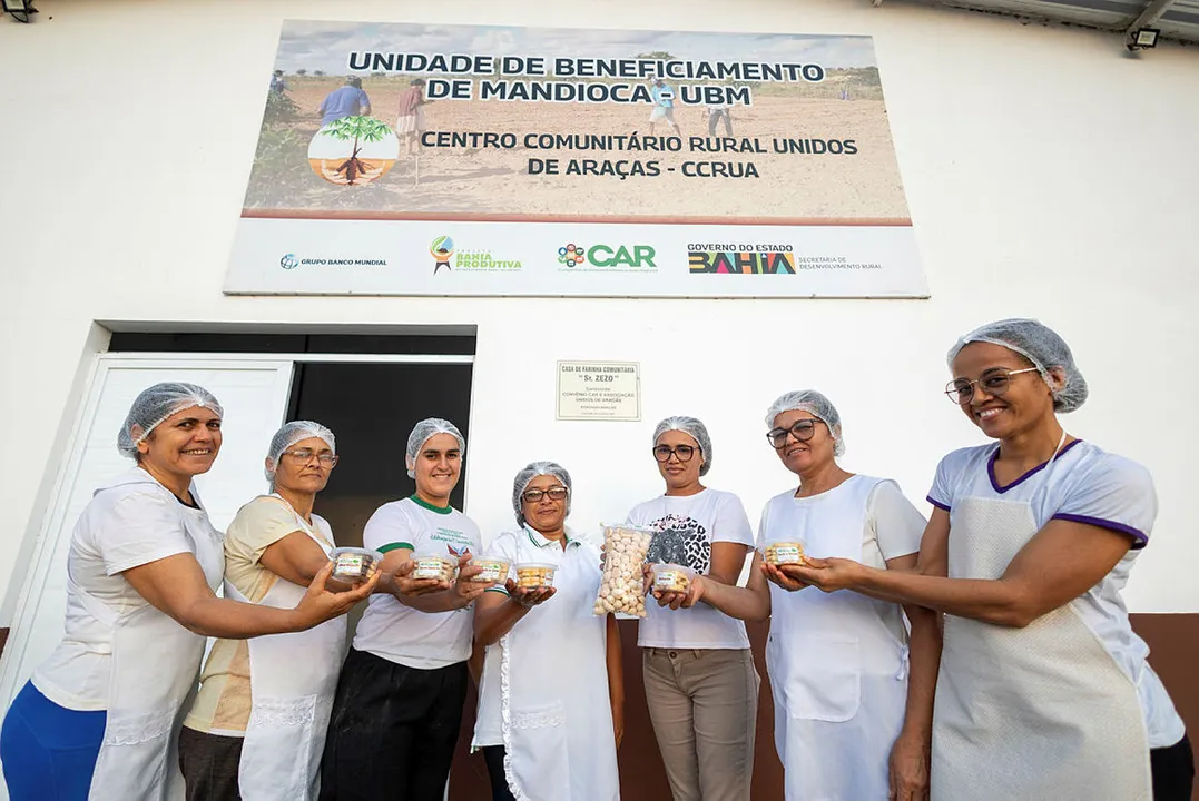 Produtoras que atuam no Centro Comunitário Rural Unidos de Araçás: novos produtos possibilitaram elevação da participação