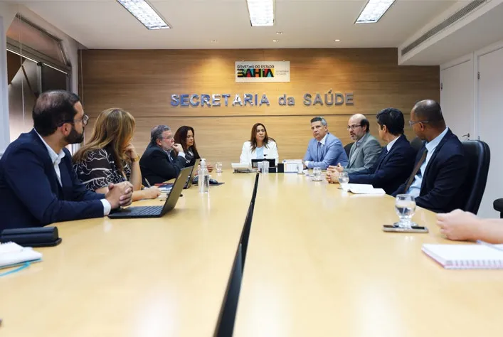 TCE e Sesab em reunião sobre Central de Regulação