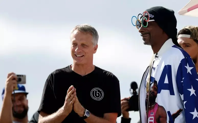 Tony Hawk e Snoop Dogg em Paris