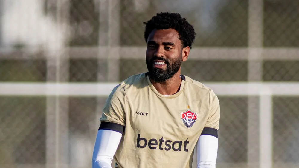 Caio Vinícius durante atividade na Toca do Leão